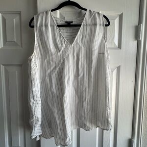 Striped Black and White Top XXL
